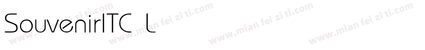 SouvenirITC Light字体转换